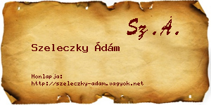 Szeleczky Ádám névjegykártya